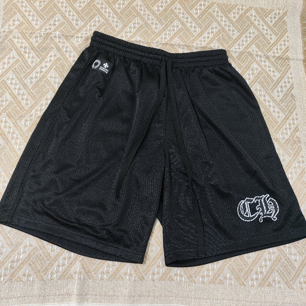 Chrome Hearts Signature CH Logo Perforated Casual Shorts